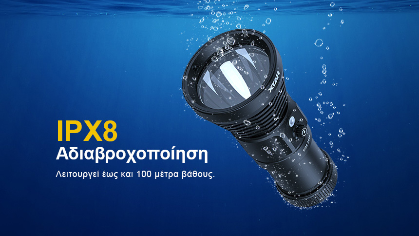 XTAR D28 3600 Diving Flashlight slider10