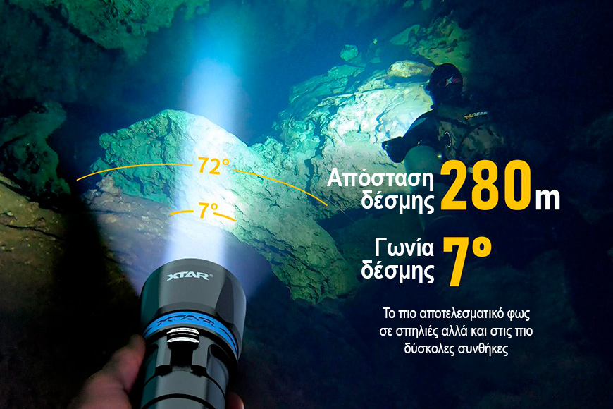 XTAR DS1 Diving Flashlight slider 04