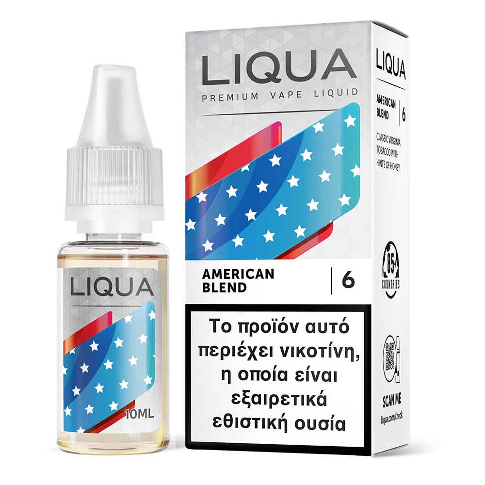 Έτοιμο Υγρό Αναπλήρωσης Liqua New American Blend 10ml
