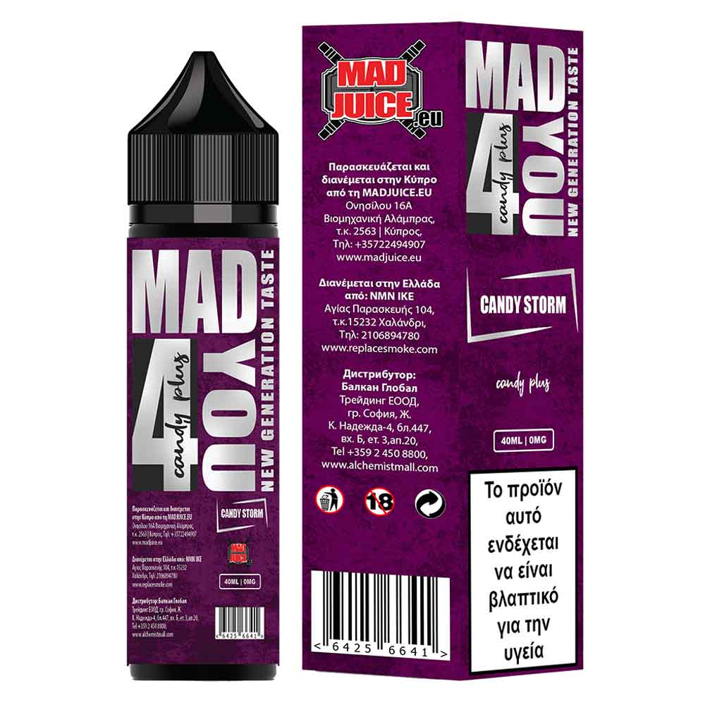 Mad Juice - Candy Storm Shortfill 40/60 0mg
