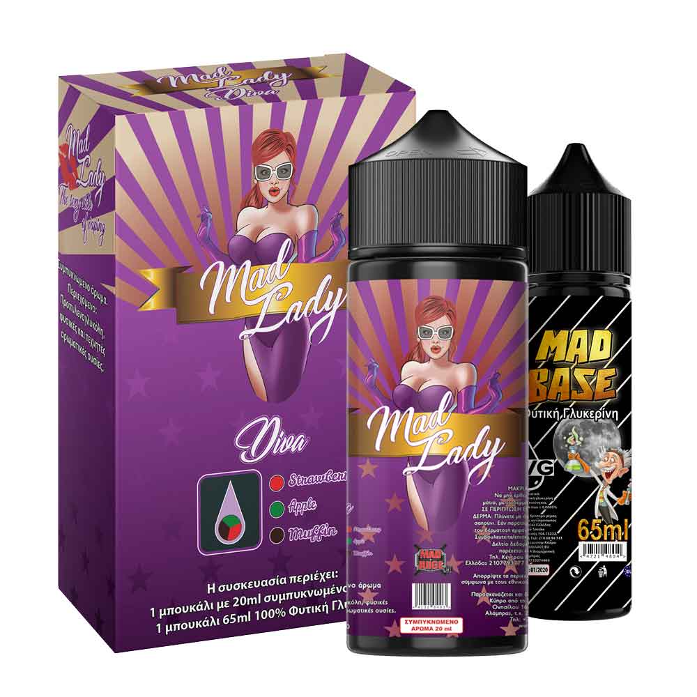 Mad Lady Diva 20ml/100ml bottle flavor