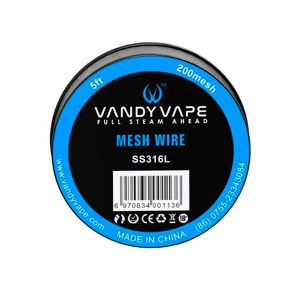 Υλικό DIY 5ft Vandyvape SS316 Mesh Wire 200mesh