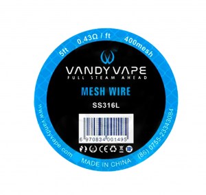 5ft Vandyvape SS316L Mesh Wire 400mesh Σύρμα DIY