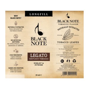 Black Note Legato 20ml to 60ml Flavor Shot Υγρό Αναπλήρωσης για ηλεκτρονικό τσιγάρο