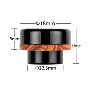 Drip Tip 810 in Resin AS289 ReeWape Black 
