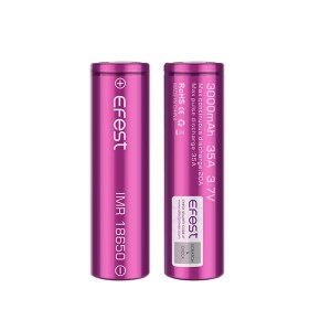 EFEST IMR 18650 3000mah 35A Flat Top Επαναφορτιζόμενη μπαταρία