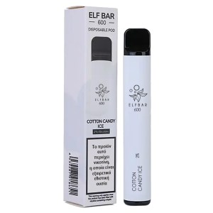 ELF BAR 600 20MG 2ML Cotton Candy Ice