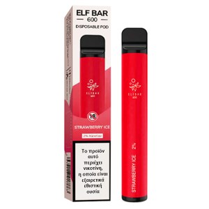 ELF BAR 600 20MG 2ML Strawberry Ice