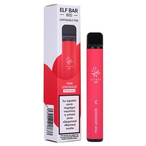 ELF BAR 600 20MG 2ML PINK LEMONADE Ηλεκτρονικό τσιγάρο μιας χρήσης