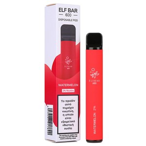 ELF BAR 600 18MG 2ML WATERMELON Ηλεκτρονικό τσιγάρο μιας χρήσης