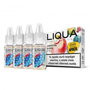 Έτοιμο Υγρό αναπλήρωσης Liqua New American Blend 4x10ml