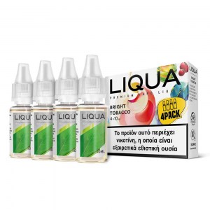 Έτοιμο Υγρό Αναπλήρωσης Liqua New Bright Tobacco 4 x 10ml