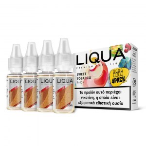 Έτοιμο Υγρό Αναπλήρωσης Liqua New Mix Sweet Tobacco 4 x 10ml