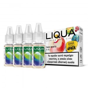 Υγρό αναπλήρωσης Liqua New Two Mints 4 x 10ml