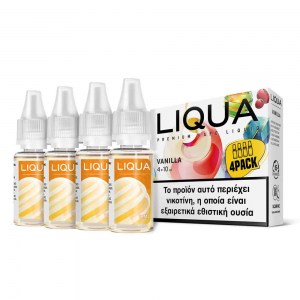 Υγρό αναπλήρωσης Liqua New Vanilla 4 x 10ml