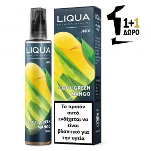 Υγρό αναπλήρωσης χωρίς νικοτίνη Liqua Cool Green Mango Shortfill 50/70 0mg