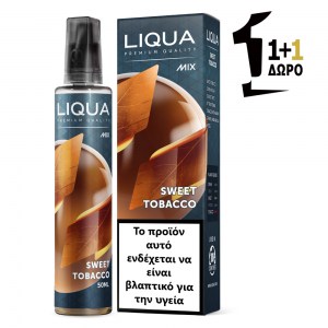 Υγρό αναπλήρωσης χωρίς νικοτίνη Liqua Sweet Tobacco Shortfill 50/70 0mg