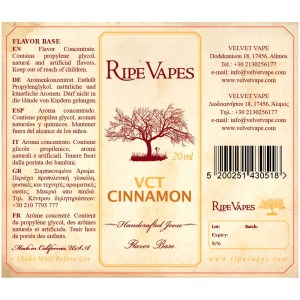 Ripe Vapes VCT Cinnamon 20ml to 60ml Flavor 