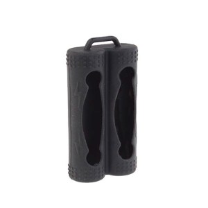 Silicone Case for 2 Batteries 20700 Black