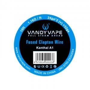 10ft Vandyvape Kanthal A1 Fused Clapton Wire 26ga*2+32ga