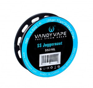 Vandyvape SS316 Juggernaut Wire (28ga+37ga)*2+24ga*37ga*3 Σύρμα για επισκευάσιμους ατμοποιητές