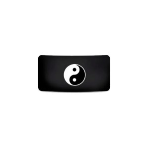 Vape Band Black Ying-Yang Logo 22 to 26mm Προστατευτικό δαχτυλίδι σιλικόνης για ατμοποιητή
