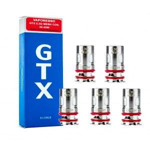 Vaporesso GTX Coil v2 x 5 pcs 0.3 ohm Αντιστάσεις για ατμοποιητή ηλεκτρονικού τσιγάρου