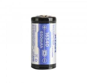 Μπαταρία με προστασία XTAR 16340 650mAh 