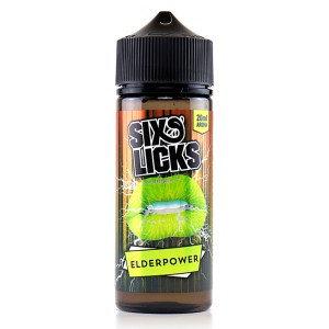 Six Licks Elderpower 20ml 120ml bottle flavor