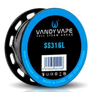 Σύρμα για ατμοποιητές Vandy Vape SS 316 Wire (26AWG+32AWG)*2 + 32AWG 10ft /spool